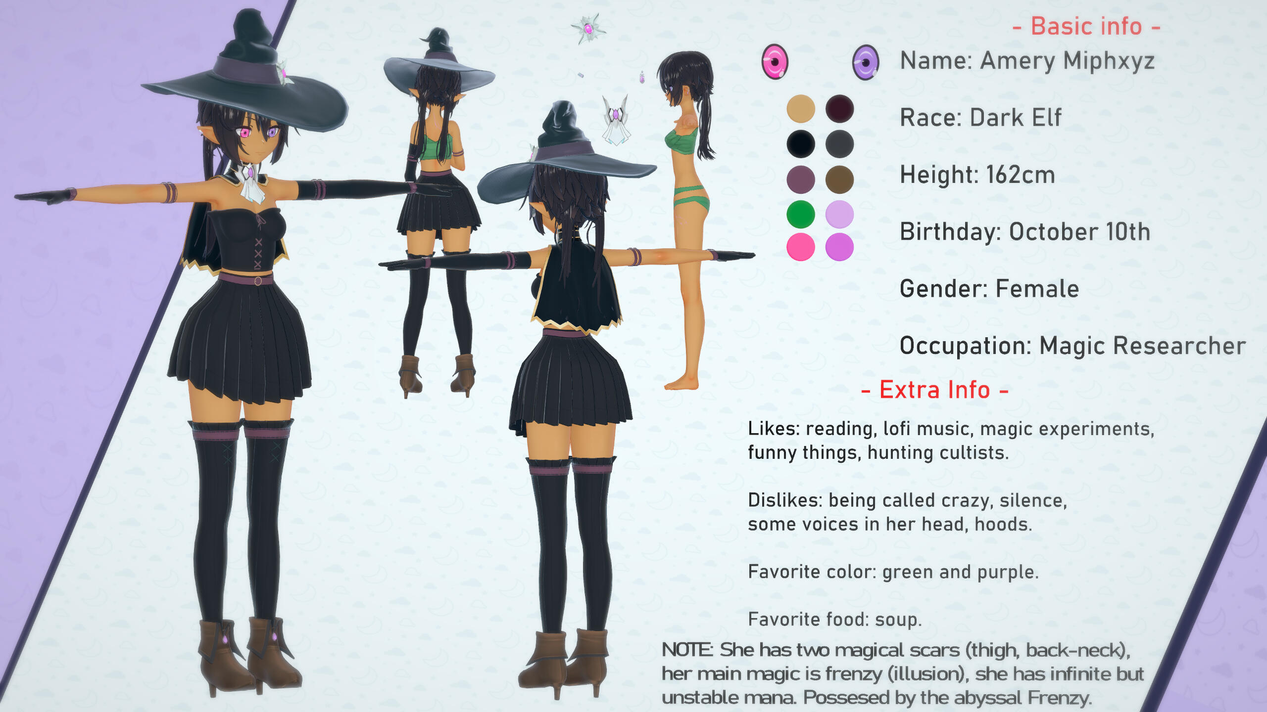 Quick list of my OCs